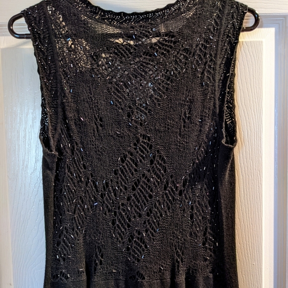 EUC Vintage St. John's Evening Sleeveless Cashmere Black Dress - Picture 4 of 6